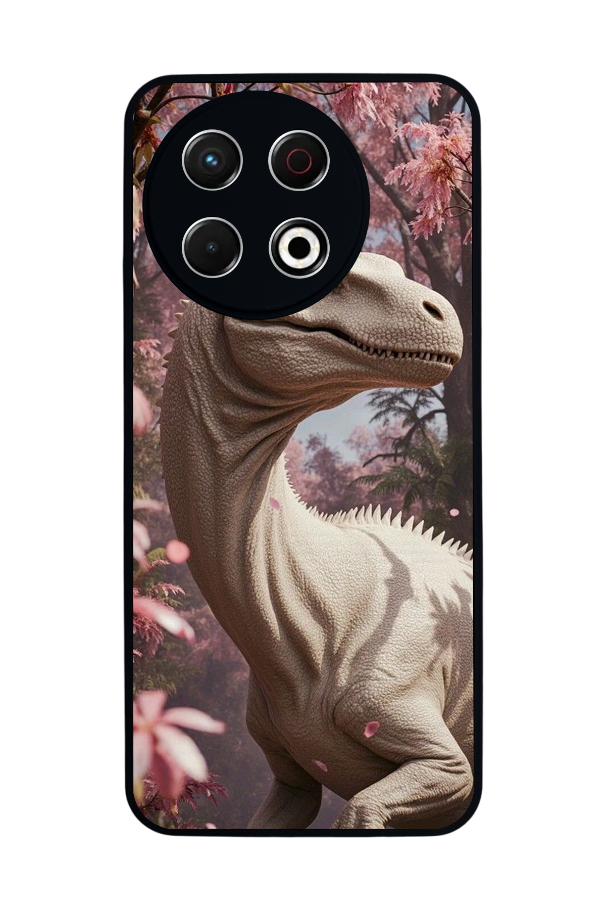 Tecno Spark 30 Pro Uyumlu Dinazor Tasarımlı Glossy Premium Kılıf