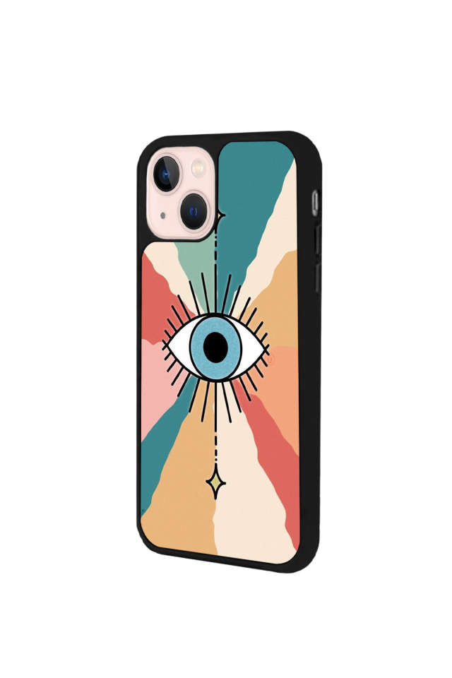 iPhone 13/14 Uyumlu Göz Tasarımlı Glossy Premium Kılıf