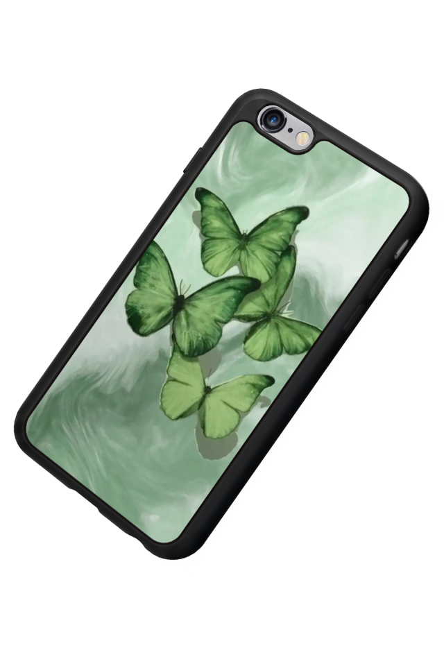 iPhone 6 Plus Uyumlu Kelebek Tasarımlı Glossy Premium Kılıf