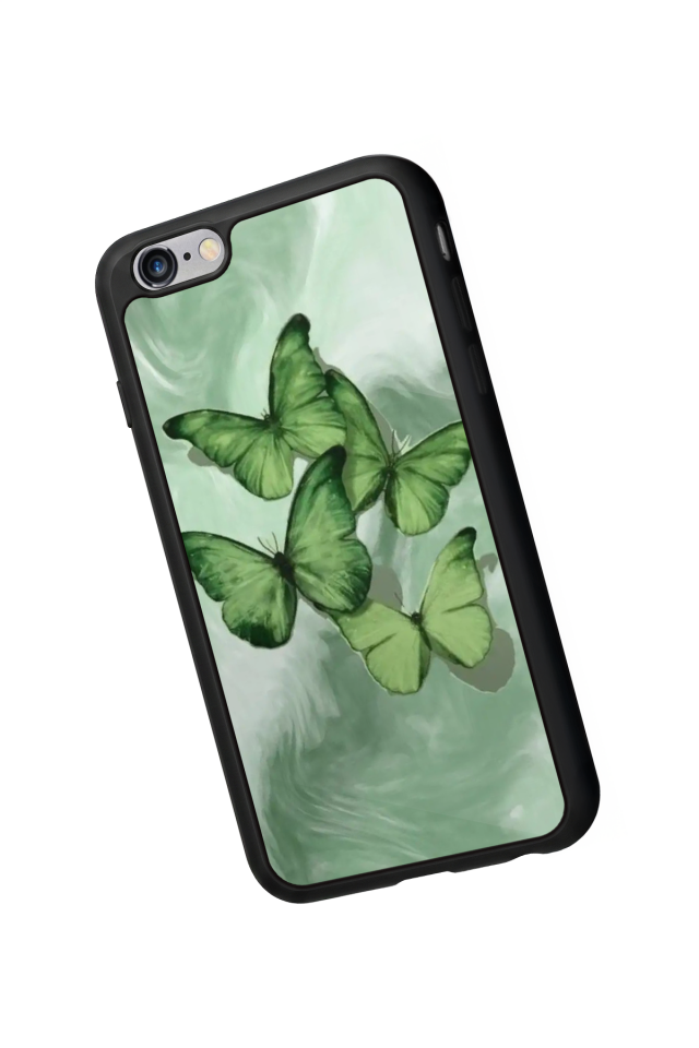 iPhone 6 Plus Uyumlu Kelebek Tasarımlı Glossy Premium Kılıf