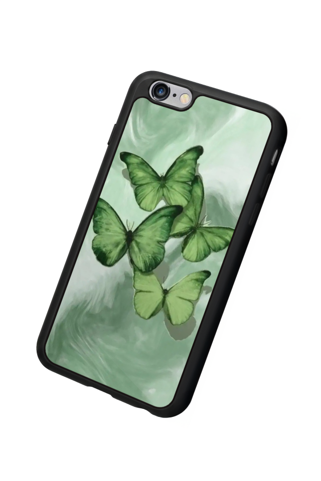 iPhone 6 Plus Uyumlu Kelebek Tasarımlı Glossy Premium Kılıf