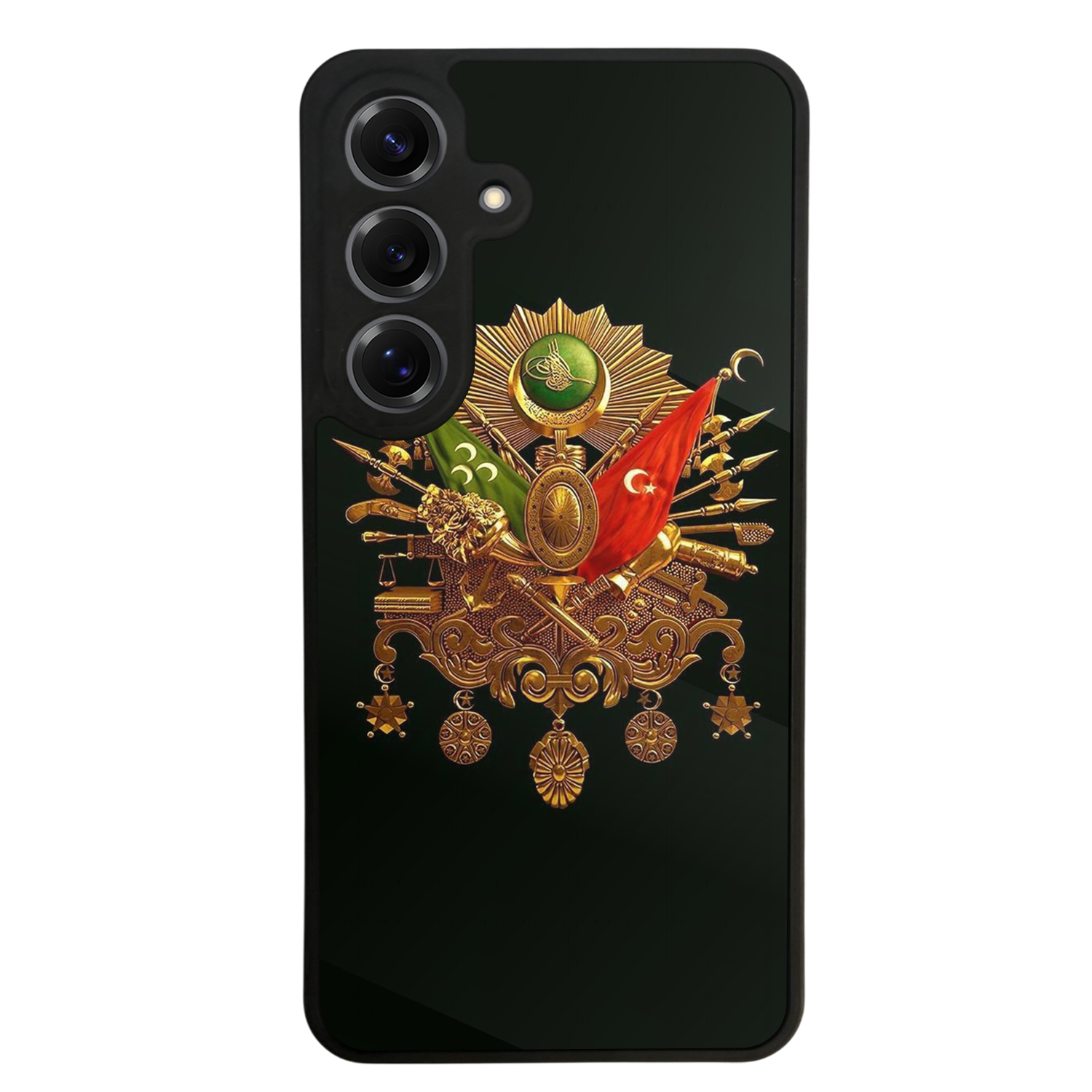 Samsung Galaxy S25 Uyumlu Osmanli Tugrasi Tasarımlı Glossy Premium Kılıf