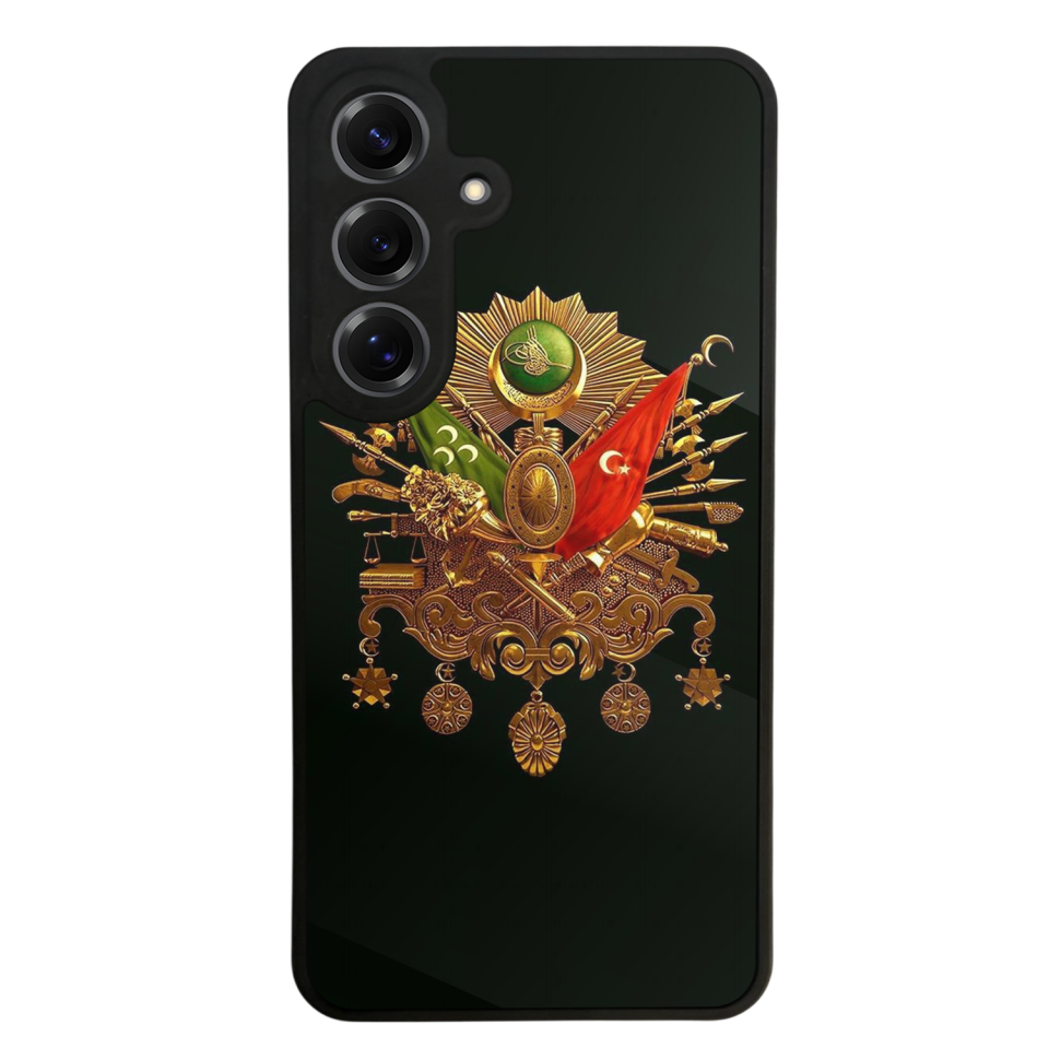 Samsung Galaxy S25 Uyumlu Osmanli Tugrasi Tasarımlı Glossy Premium Kılıf