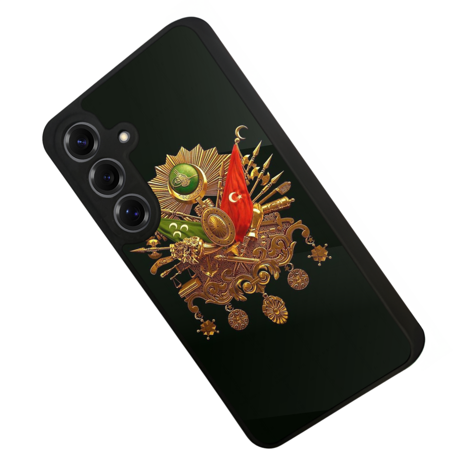 Samsung Galaxy S25 Uyumlu Osmanli Tugrasi Tasarımlı Glossy Premium Kılıf