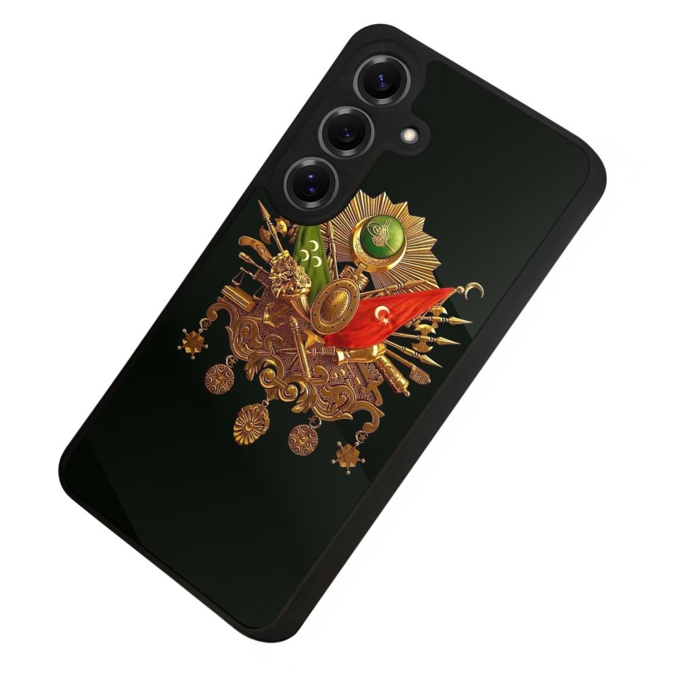 Samsung Galaxy S25 Uyumlu Osmanli Tugrasi Tasarımlı Glossy Premium Kılıf