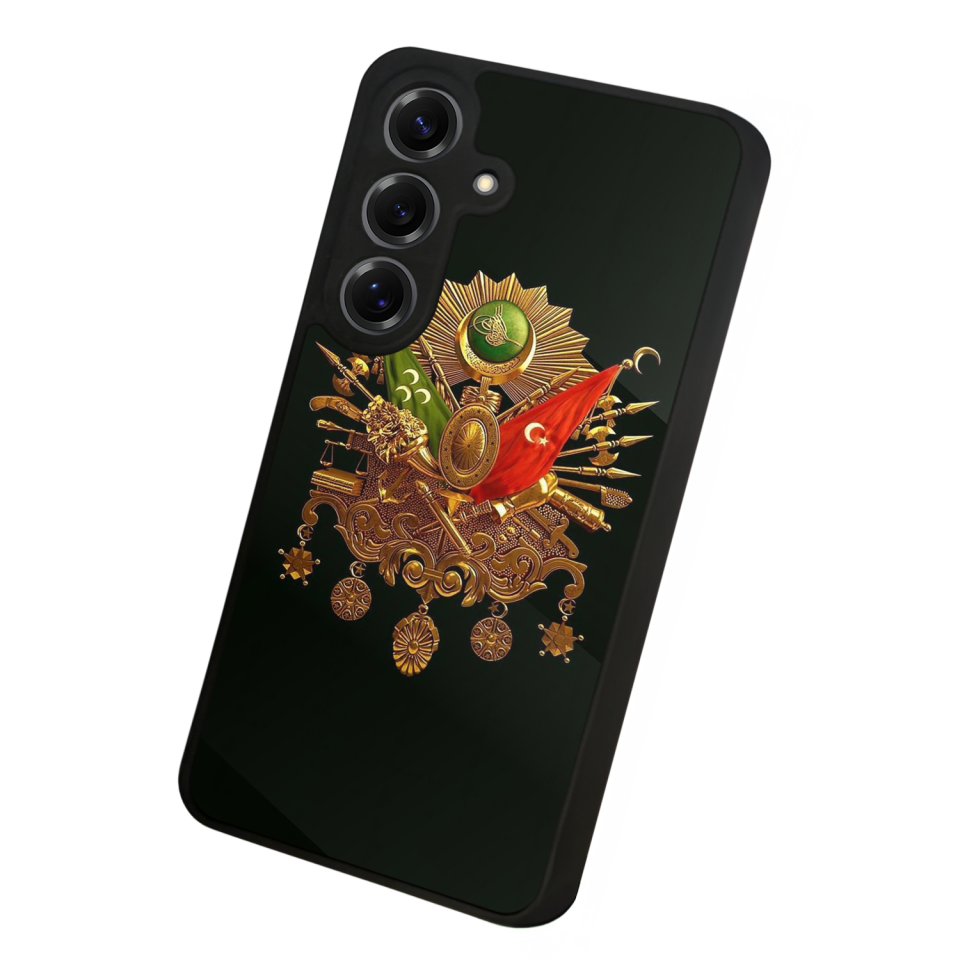 Samsung Galaxy S25 Uyumlu Osmanli Tugrasi Tasarımlı Glossy Premium Kılıf