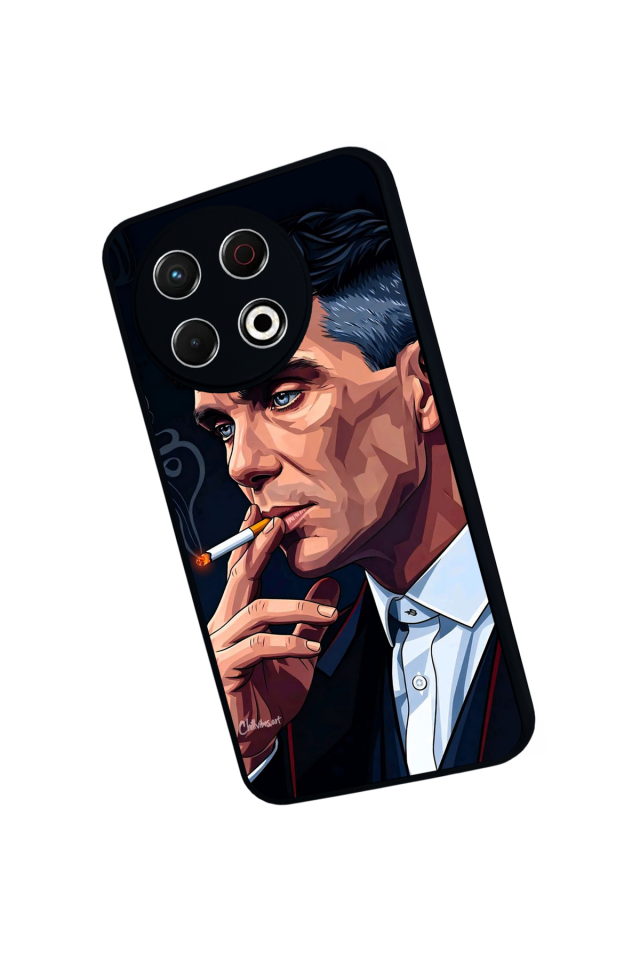 Tecno Spark 30 Pro Uyumlu Peaky Blinders Tasarımlı Glossy Premium Kılıf