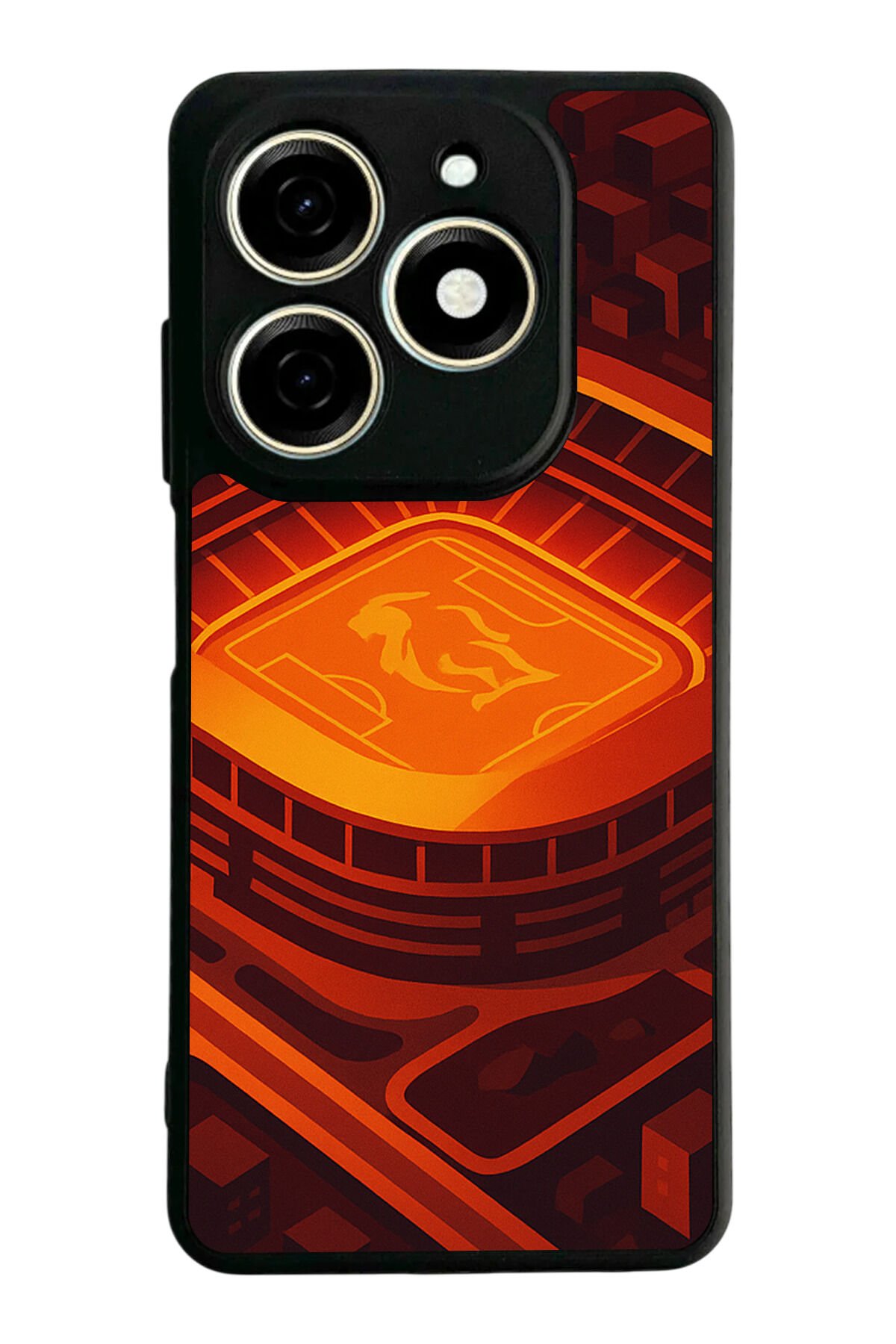 Tecno Spark 20/20C Uyumlu Aslan Tasarımlı Glossy Premium Kılıf