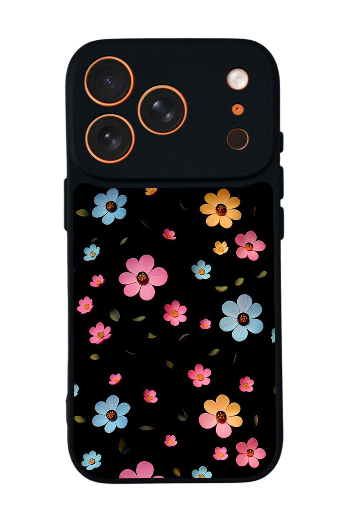 iPhone 17 Pro Max Uyumlu Cicek Tasarımlı Glossy Premium Kılıf