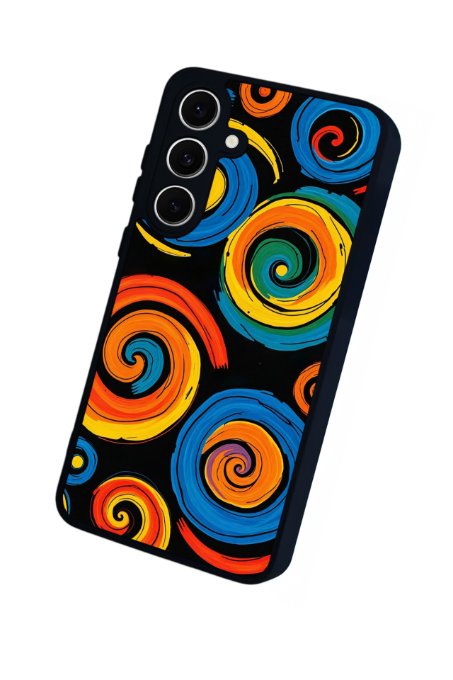 Samsung Galaxy S24 FE Uyumlu Abstract Tasarımlı Glossy Premium Kılıf