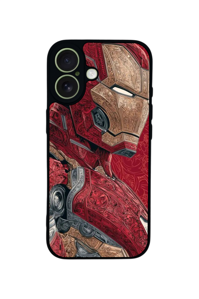 iPhone 17 Uyumlu  Iron Man ( Demir Adam ) Tasarımlı Glossy Premium Kılıf