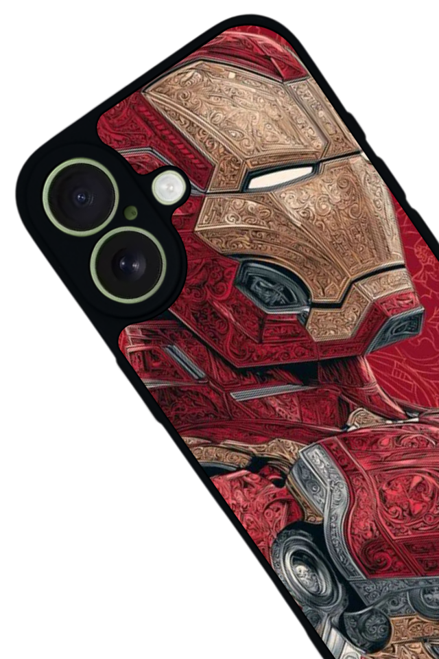 iPhone 17 Uyumlu  Iron Man ( Demir Adam ) Tasarımlı Glossy Premium Kılıf