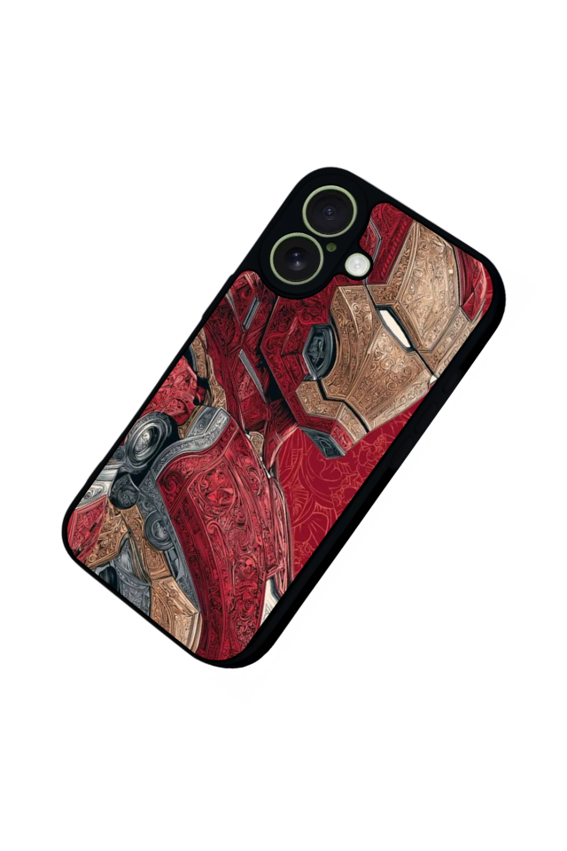 iPhone 17 Uyumlu  Iron Man ( Demir Adam ) Tasarımlı Glossy Premium Kılıf