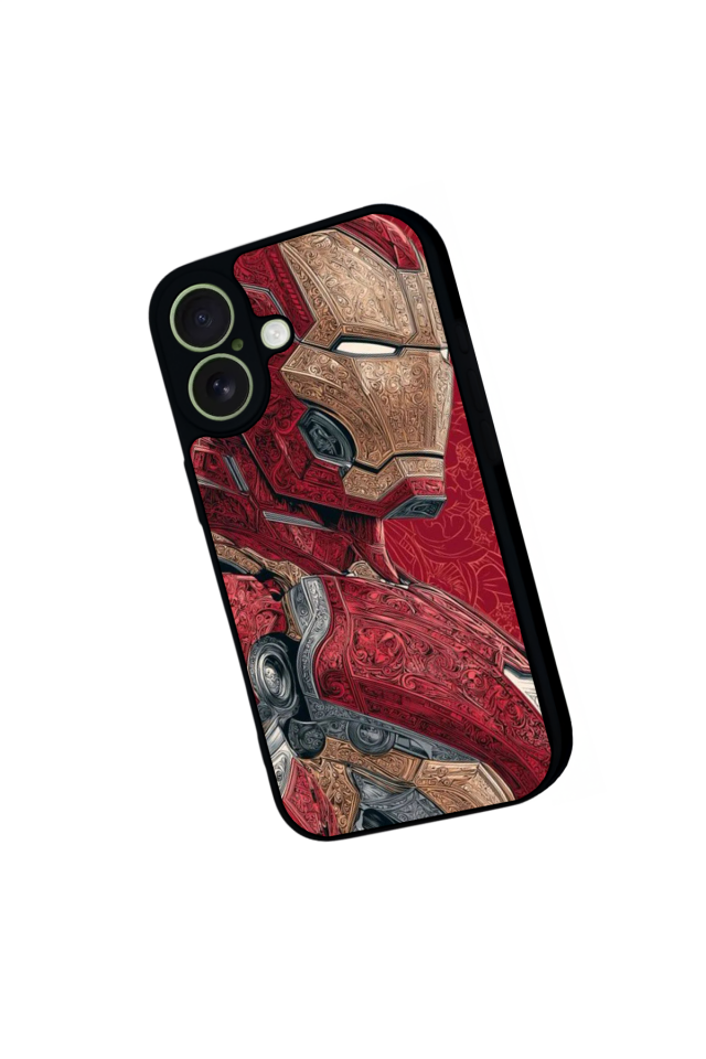 iPhone 17 Uyumlu  Iron Man ( Demir Adam ) Tasarımlı Glossy Premium Kılıf