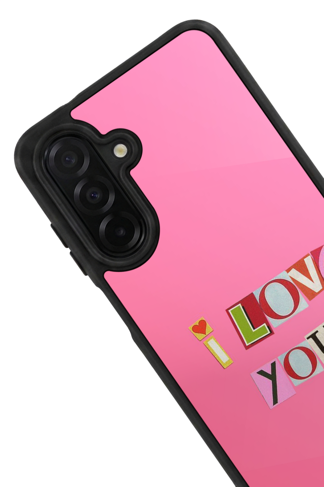 Samsung Galaxy A56 Uyumlu Kalp Love Tasarımlı Glossy Premium Kılıf