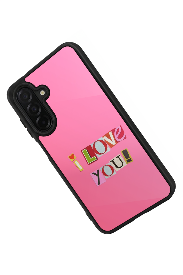 Samsung Galaxy A56 Uyumlu Kalp Love Tasarımlı Glossy Premium Kılıf