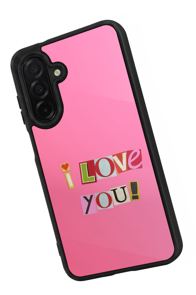 Samsung Galaxy A56 Uyumlu Kalp Love Tasarımlı Glossy Premium Kılıf