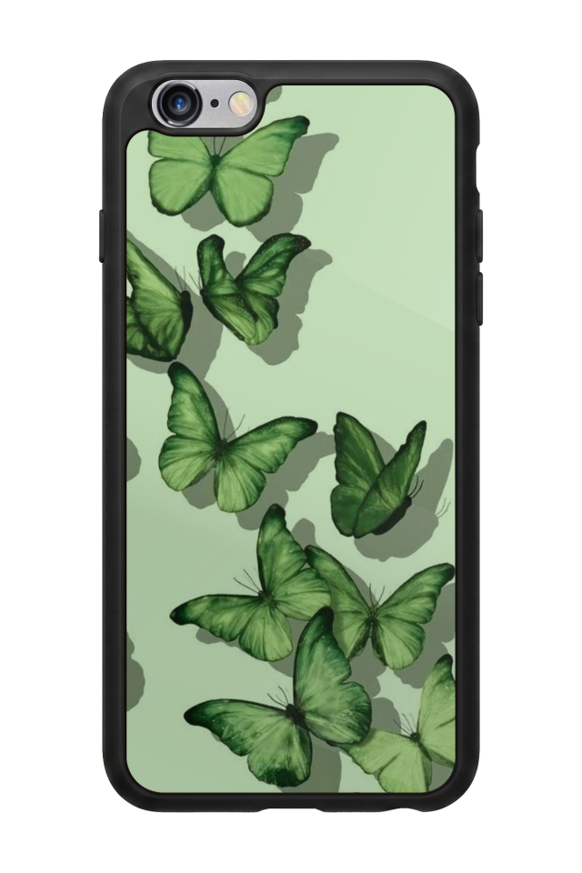 iPhone 6 Plus Uyumlu Kelebek Tasarımlı Glossy Premium Kılıf