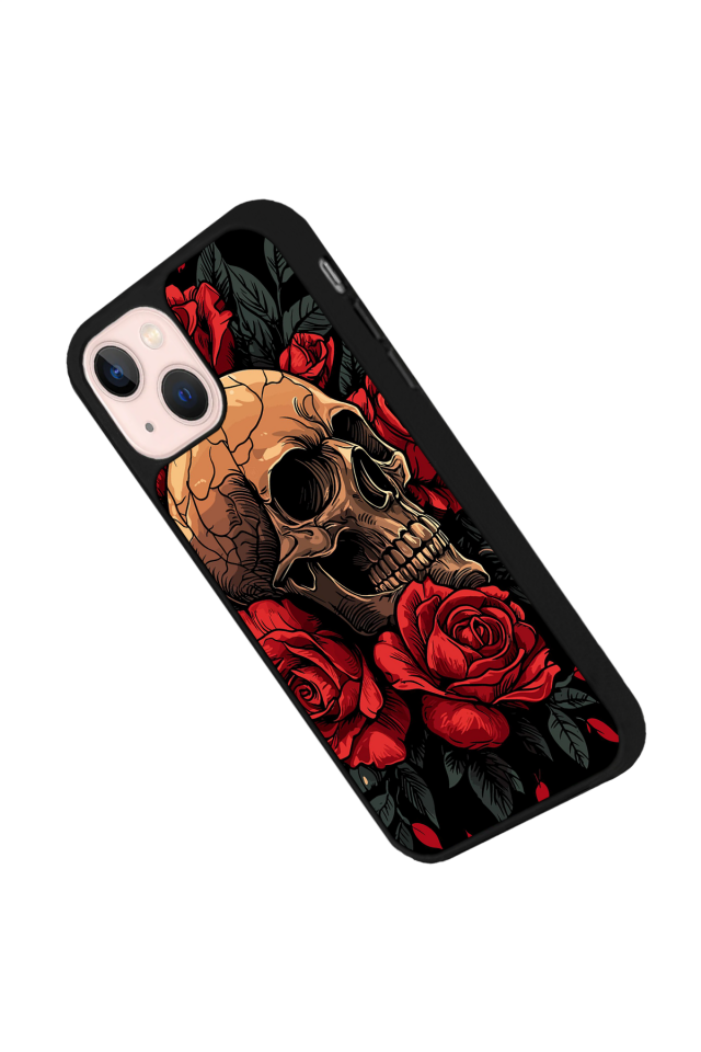 iPhone 13/14 Uyumlu KuruKafa Tasarımlı Glossy Premium Kılıf