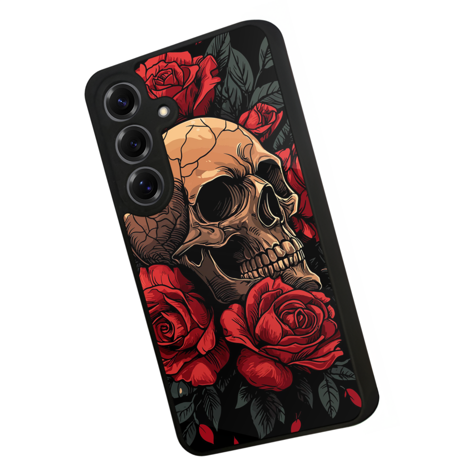 Samsung Galaxy S25 Uyumlu KuruKafa Tasarımlı Glossy Premium Kılıf