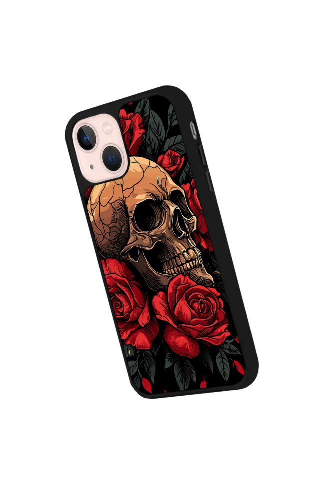 iPhone 13/14 Uyumlu KuruKafa Tasarımlı Glossy Premium Kılıf