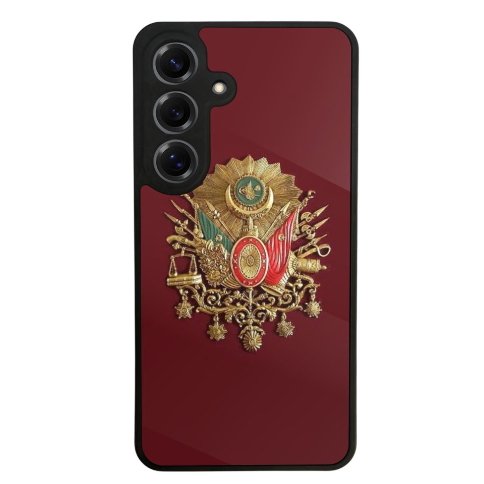 Samsung Galaxy S25 Uyumlu Osmanli Tugrasi Tasarımlı Glossy Premium Kılıf