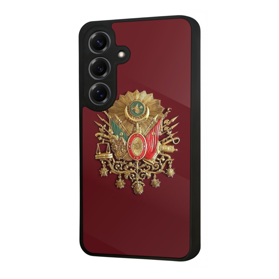 Samsung Galaxy S25 Uyumlu Osmanli Tugrasi Tasarımlı Glossy Premium Kılıf