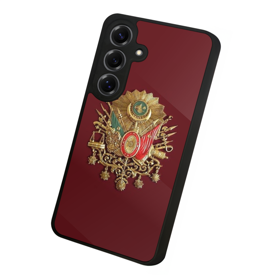 Samsung Galaxy S25 Uyumlu Osmanli Tugrasi Tasarımlı Glossy Premium Kılıf