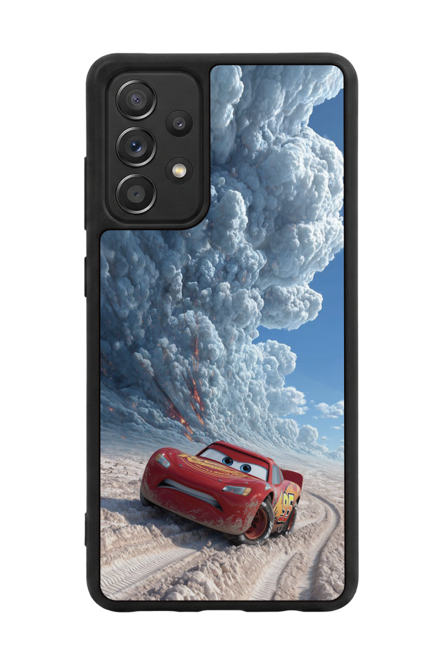 Samsung Galaxy A72 Uyumlu Şimsek McQueen Tasarımlı Glossy Premium Kılıf