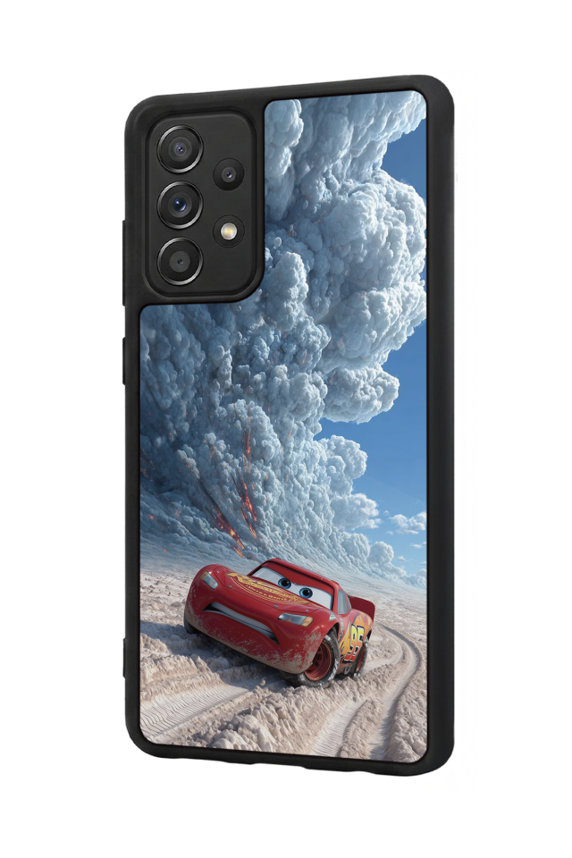 Samsung Galaxy A72 Uyumlu Şimsek McQueen Tasarımlı Glossy Premium Kılıf