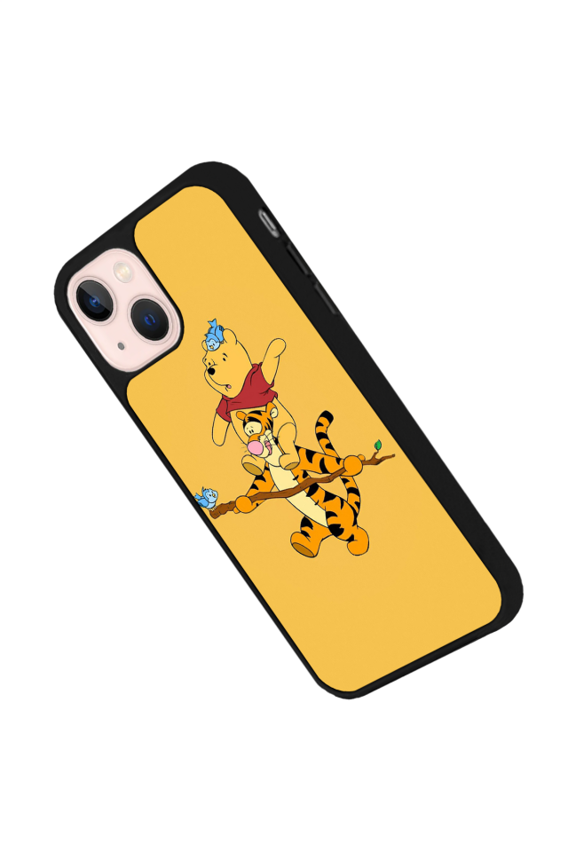 iPhone 14 Plus Uyumlu Winnie Tasarımlı Glossy Premium Kılıf