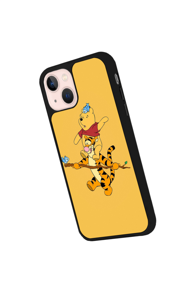 iPhone 14 Plus Uyumlu Winnie Tasarımlı Glossy Premium Kılıf