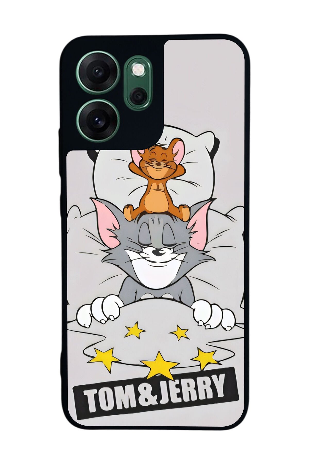 Oppo Reno 14F Uyumlu Tom And Jerry Tasarımlı Glossy Premium Kılıf