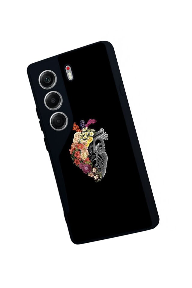 Tecno Camon 40 Uyumlu Kalp Love Tasarımlı Glossy Premium Kılıf