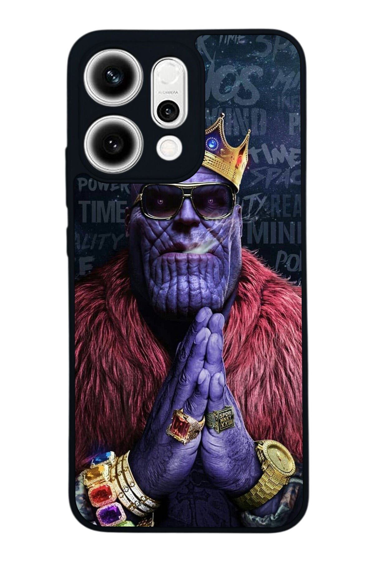 Oppo Reno 14 Uyumlu Thanos Tasarımlı Glossy Premium Kılıf