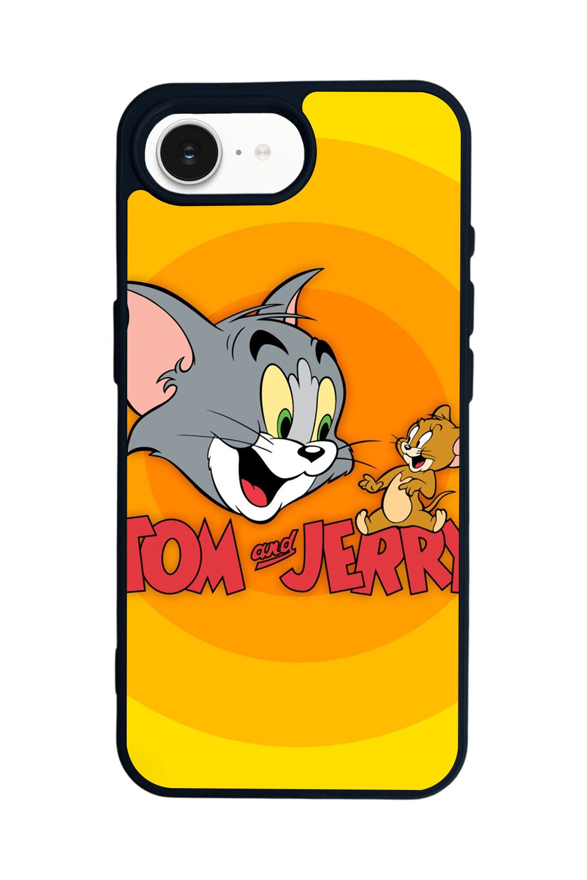 iPhone 16E Uyumlu Tom And Jerry Tasarımlı Glossy Premium Kılıf