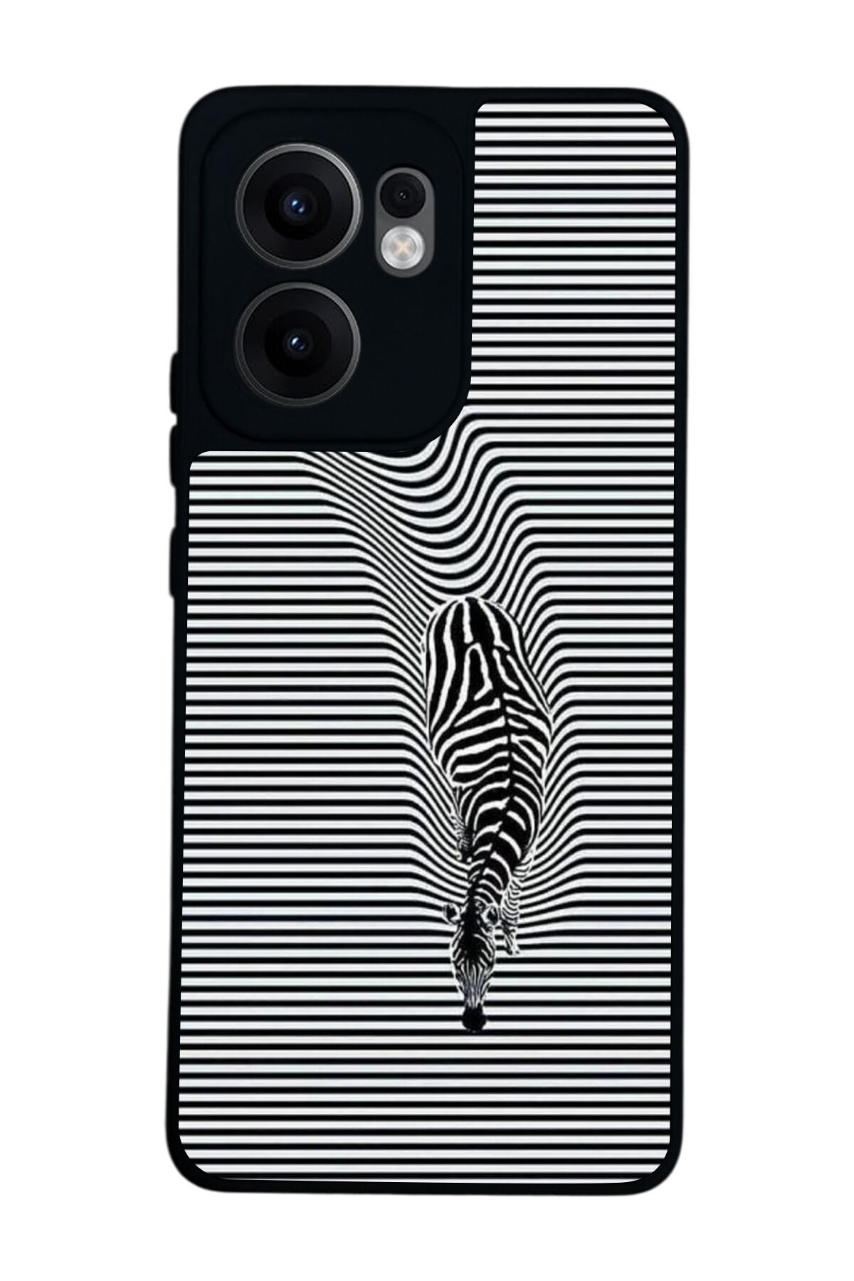 Oppo Reno 13F Uyumlu Çizgi Sanatı Tasarımlı Glossy Premium Kılıf