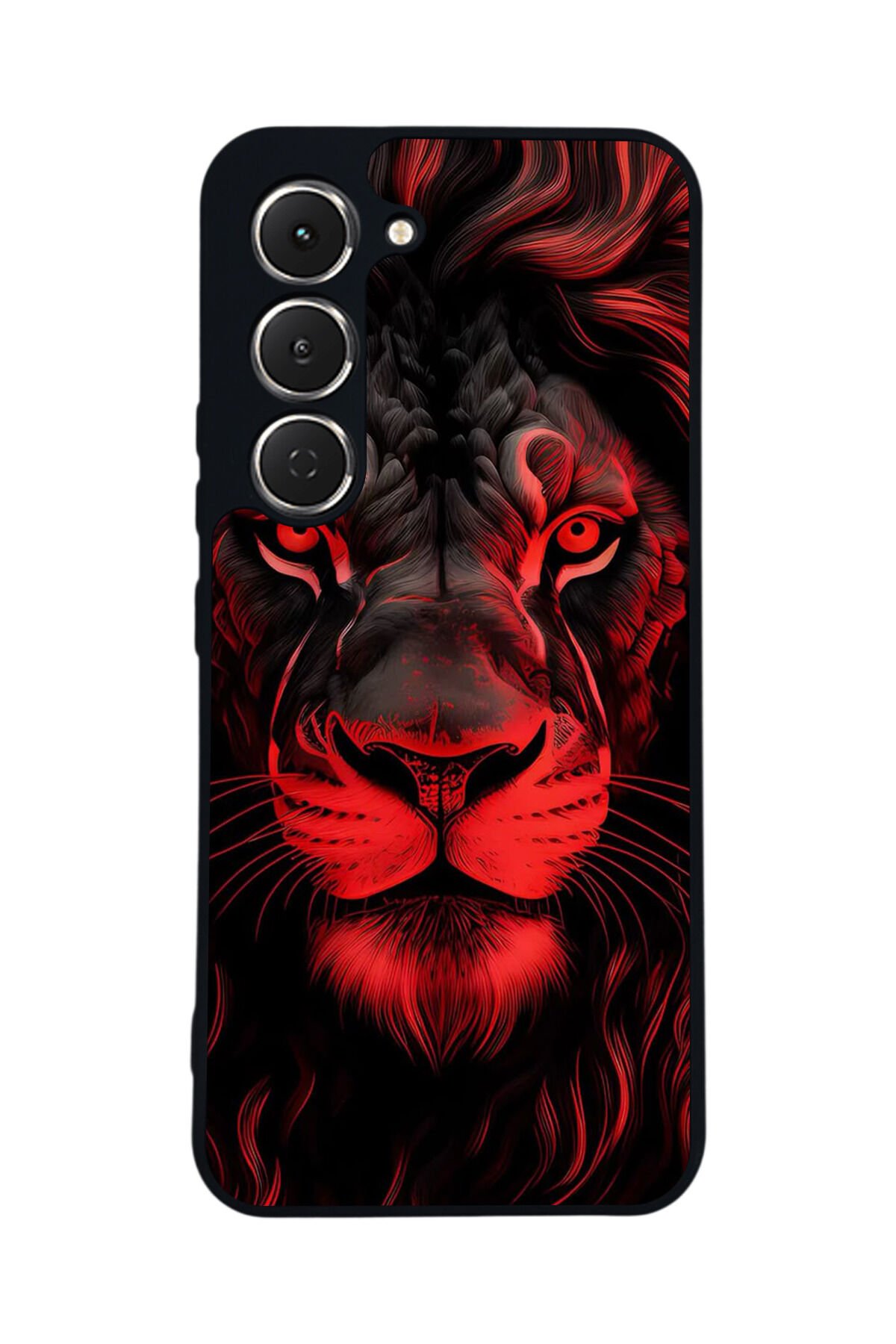 Tecno Spark 40 Pro Uyumlu Aslan Tasarımlı Glossy Premium Kılıf
