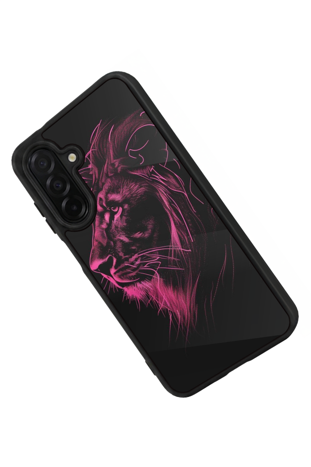 Samsung Galaxy A26 Uyumlu Aslan Tasarımlı Glossy Premium Kılıf