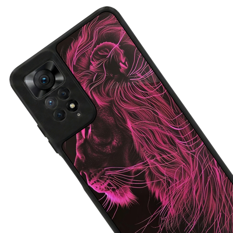 Xiaomi Redmi Note 12 Pro Uyumlu Aslan Tasarımlı Glossy Premium Kılıf