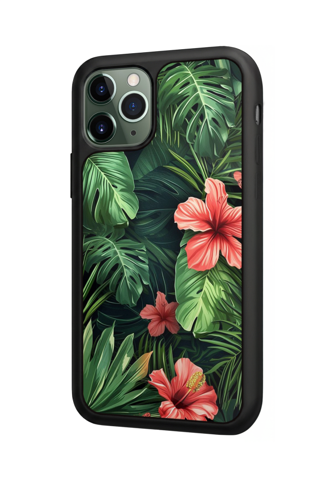 iPhone 11 Pro Uyumlu Botanik Tasarımlı Glossy Premium Kılıf
