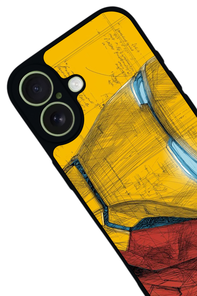 iPhone 17 Uyumlu  Iron Man ( Demir Adam ) Tasarımlı Glossy Premium Kılıf