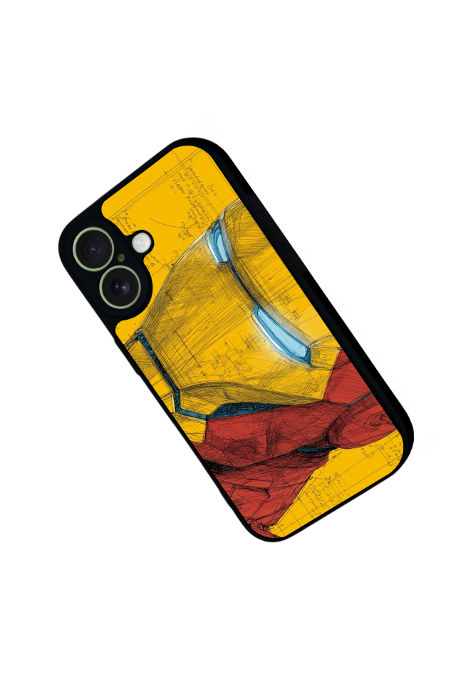 iPhone 17 Uyumlu  Iron Man ( Demir Adam ) Tasarımlı Glossy Premium Kılıf