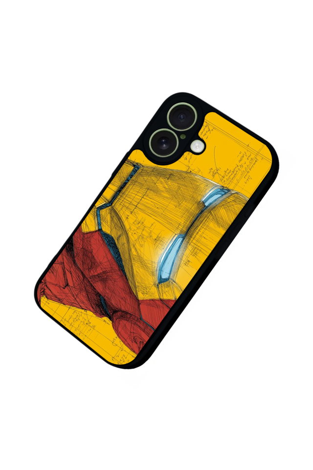 iPhone 17 Uyumlu  Iron Man ( Demir Adam ) Tasarımlı Glossy Premium Kılıf