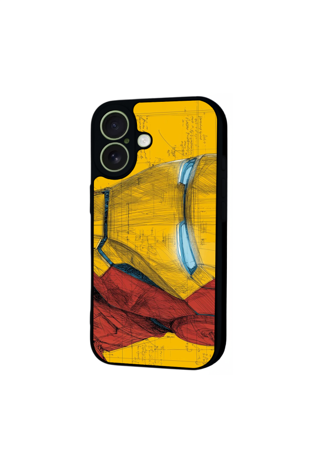 iPhone 17 Uyumlu  Iron Man ( Demir Adam ) Tasarımlı Glossy Premium Kılıf