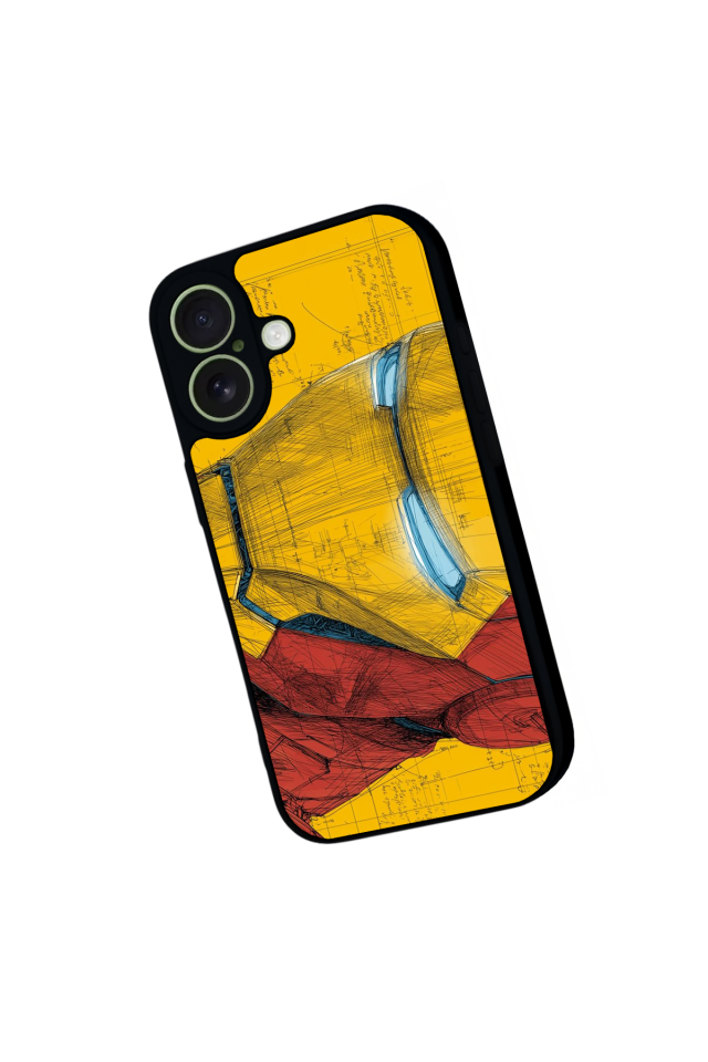 iPhone 17 Uyumlu  Iron Man ( Demir Adam ) Tasarımlı Glossy Premium Kılıf