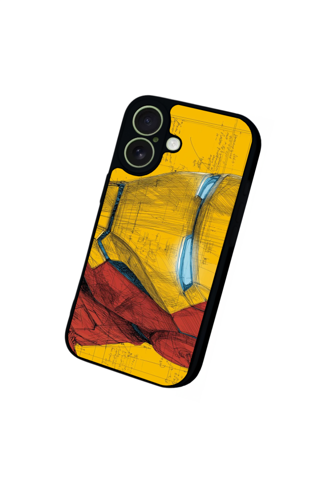 iPhone 17 Uyumlu  Iron Man ( Demir Adam ) Tasarımlı Glossy Premium Kılıf