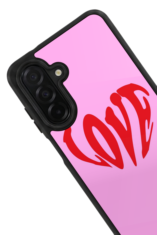 Samsung Galaxy A56 Uyumlu Kalp Love Tasarımlı Glossy Premium Kılıf