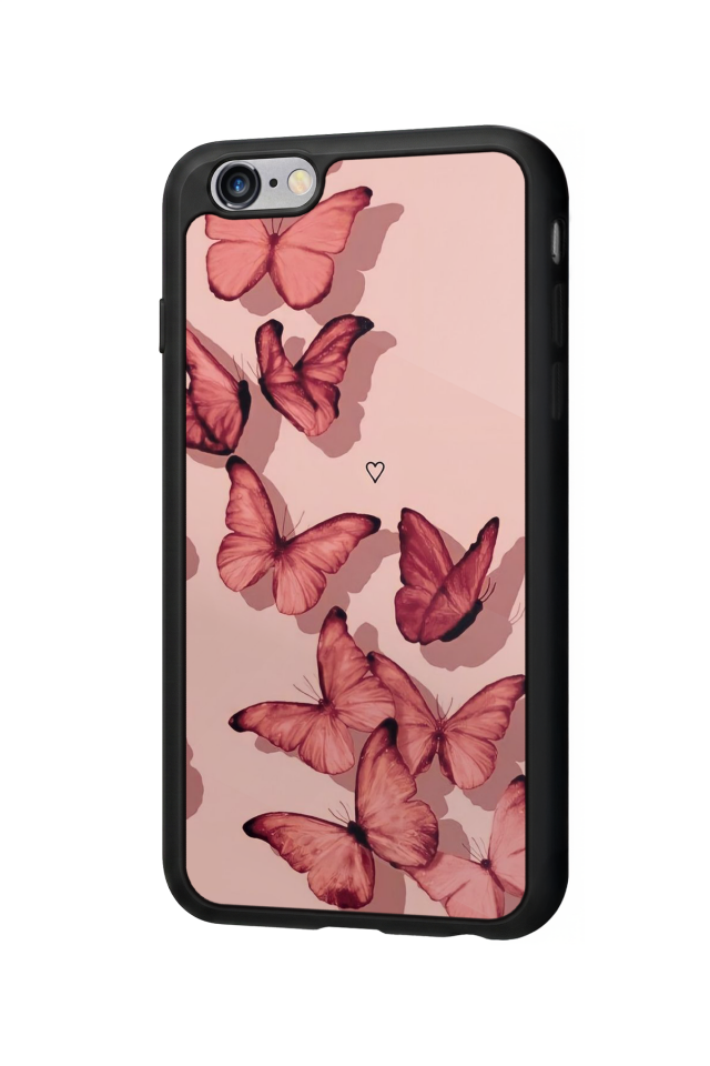 iPhone 6 Plus Uyumlu Kelebek Tasarımlı Glossy Premium Kılıf