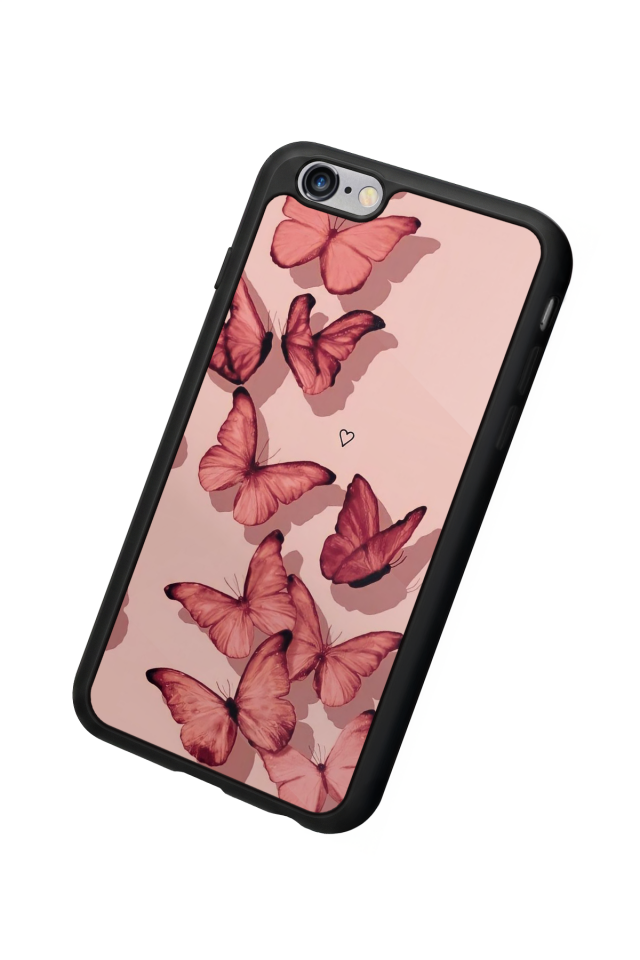 iPhone 6 Plus Uyumlu Kelebek Tasarımlı Glossy Premium Kılıf